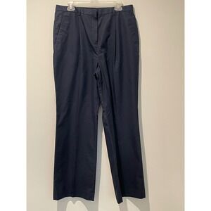 Brooks Brothers 346 Advantage Women's Blue Pleated Cotton Dress Pants Size 16‎